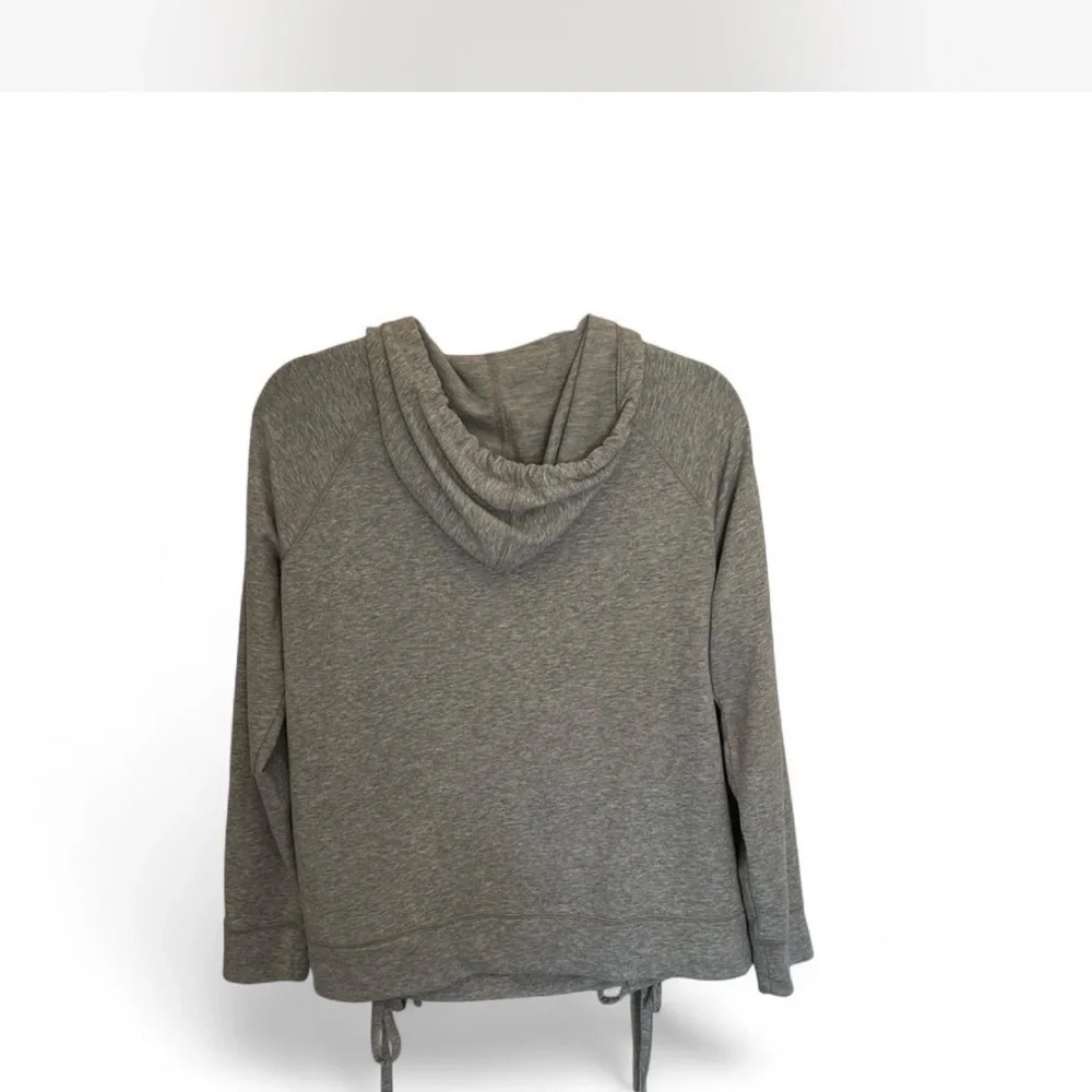 Michael Kors Gray Lace-Up Sweatshirt